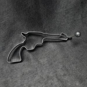 Stainless Steel Revolver Pancake Egg Fryer Mold Cookie Cutter Baking Wild Cowboy